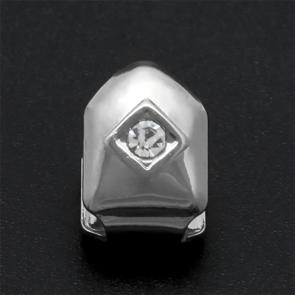 Vergoldeter Hip Hop Einzelzahn Grillz Cap Top Bottom Grill für Halloween Weihnachtsfeier Schmuck_voghion.com