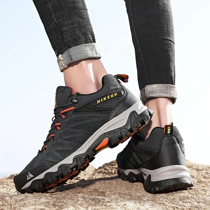 Herren Wanderschuhe Aus Leder Trekking Outdoor Kletterschuhe_voghion.com