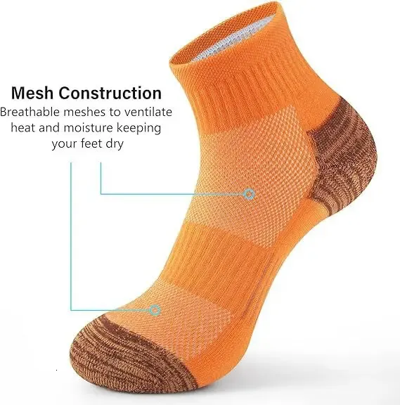5 paia di calzini sportivi casual a tubo medio di colore unito adatti sia per uomo che per donna in mesh traspirante antiodore e antisudore_voghion.com