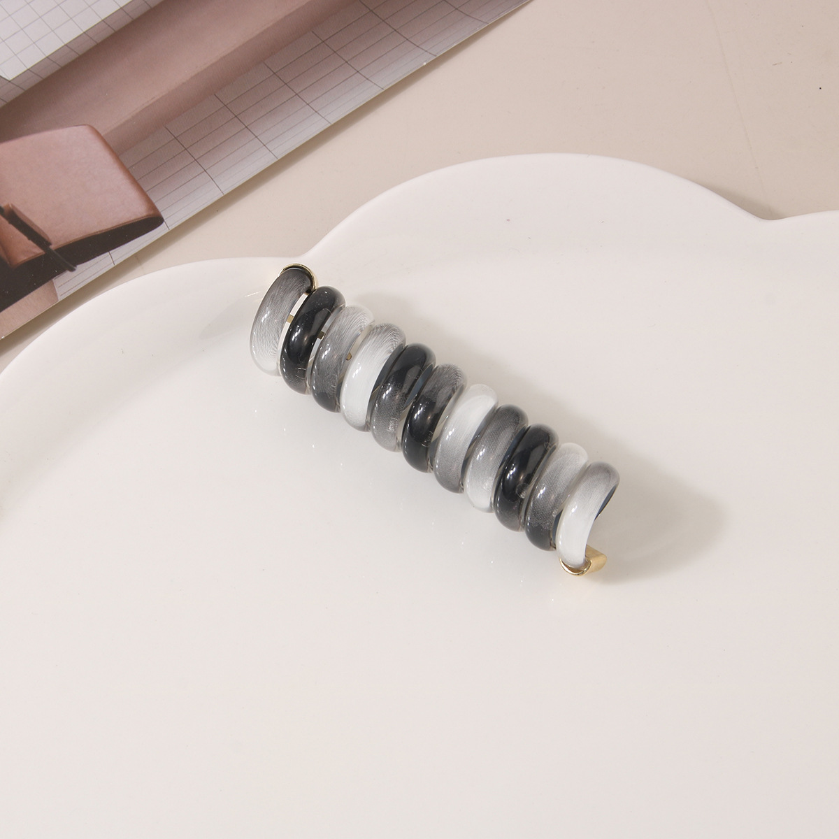 Guanyang cross-border new braiding artifact straight telephone line hair rope ponytail hair accessories simple fixed hair ring headdress_voghion.com