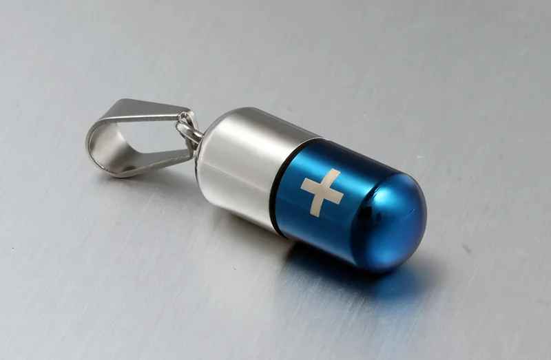 Lanci od nehrđajućeg čelika s privjeskom i šupljim kućištem za muškarce i žene, urna za kremiranje, križ, nakit za uspomenu_voghion.com