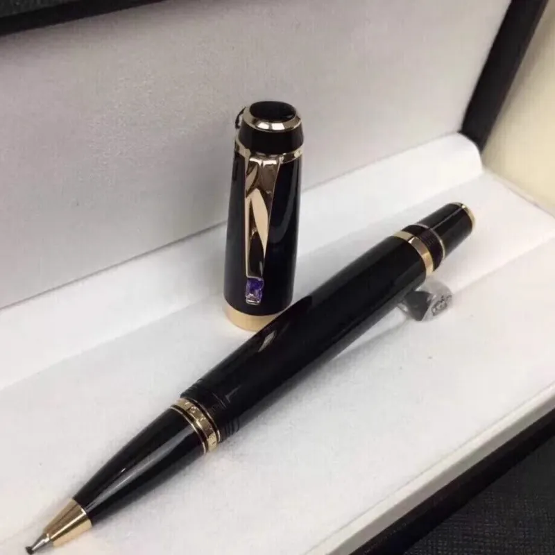 Atacado Atacado Luxo Monte Preto Resina E Cristal Estrela Roller Ball Caneta / Esferográfica / Caneta Tinteiro Negócios Escritório Papelaria Presente B007_voghion.com