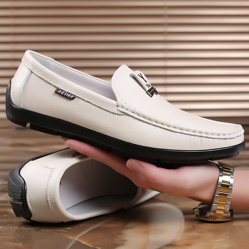 Herren Halbschuhe Lederschuhe für Herren Freizeitschuhe Mokassins Atmungsaktive Sneakers Herren Fahrschuhe Komfort Flats_voghion.com