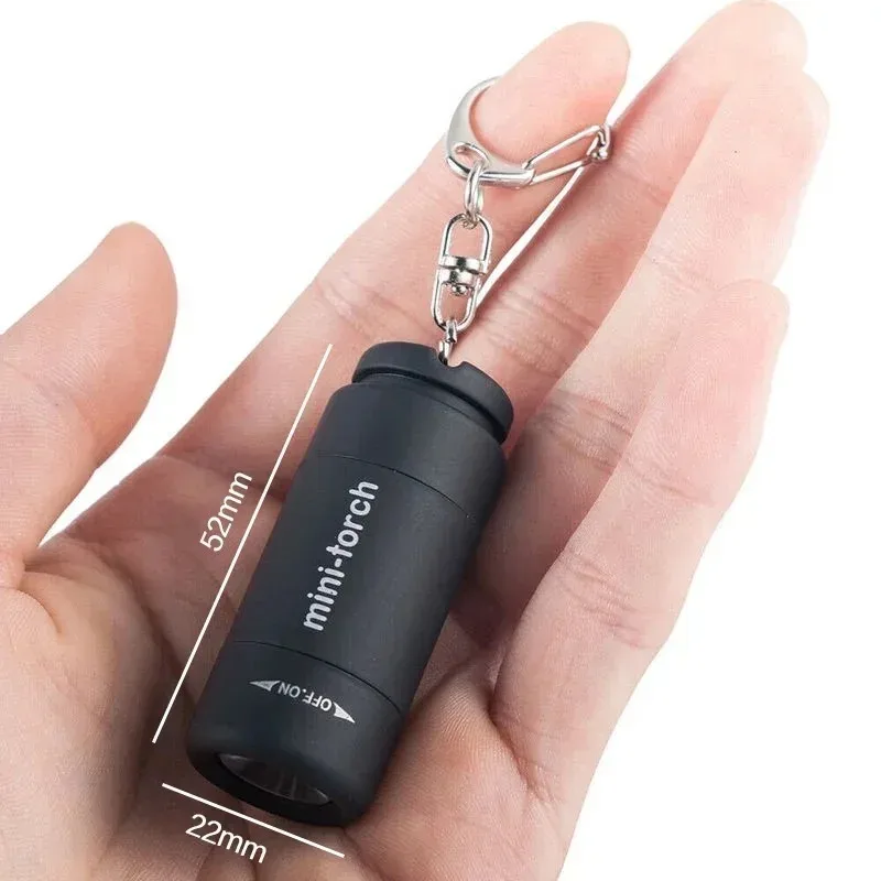 Tasche Schlüsselanhänger Taschenlampe wasserdicht Outdoor Wandern Camping Mini TaschenlampeUSB wiederaufladbare LED Multifunktionale starkes Licht_voghion.com