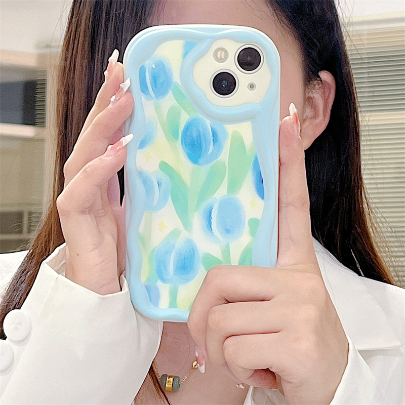 Stossfeste 3d Wellen Handyhülle Für Realme Modelle Rundumschutz_voghion.com