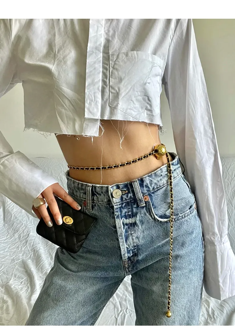 Gürtel Designer Mode Gürtel Korsett Körper Metall Taille Kette Lanyards für 2021 Damen Kleid Jeans Ceinture Femme Pasek_voghion.com