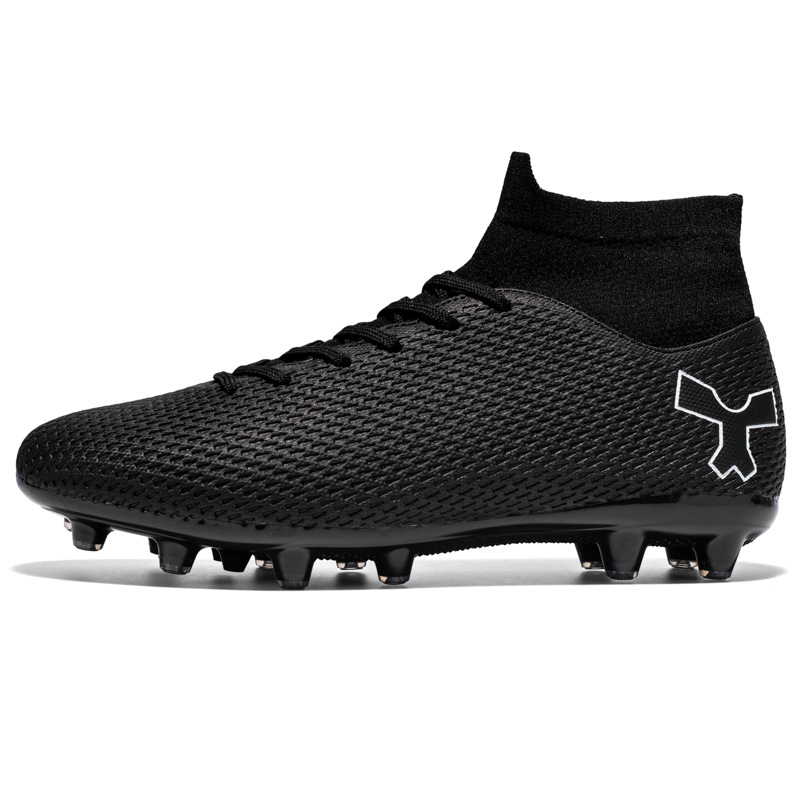 Scarpe da calcio alte in erba sintetica TF AG, in pelle, per uomo, donna, bambino, ragazzo e studente._voghion.com