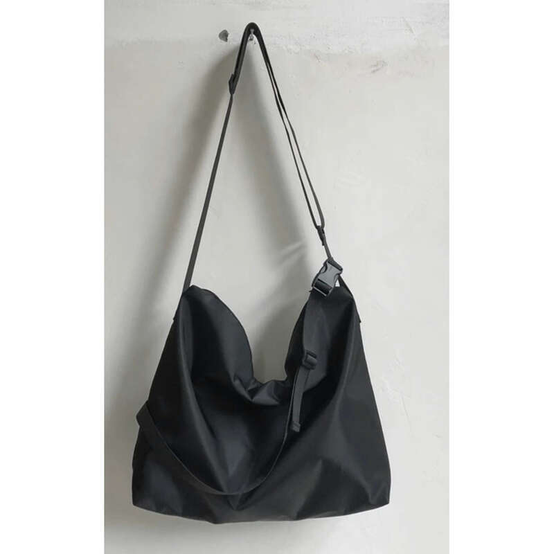 Borsa da uomo in nylon di colore puro, grande capacità_voghion.com