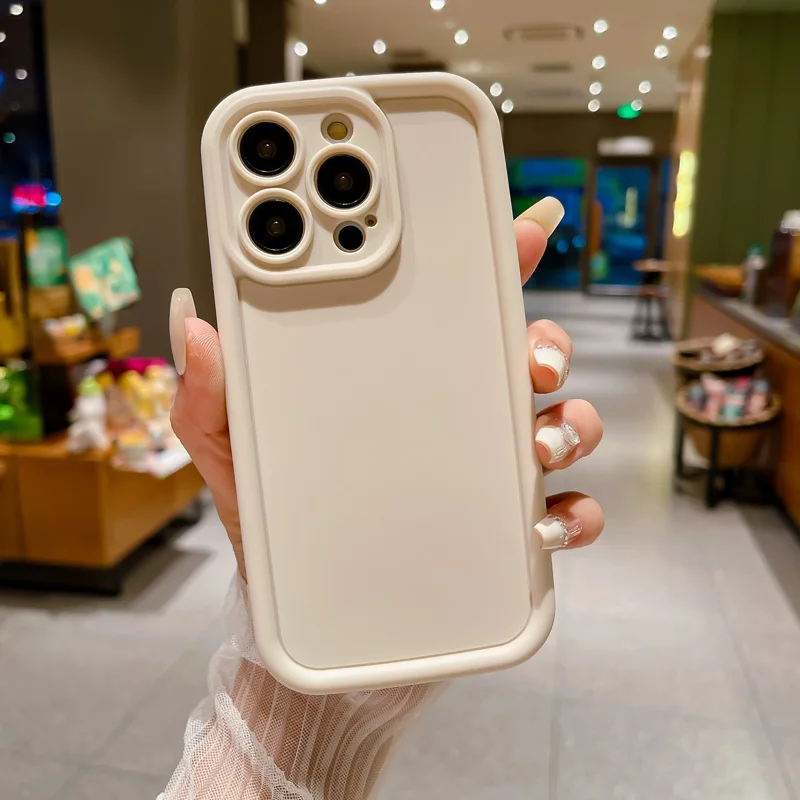 Paredzēts 15 futrāļiem uz Candy Color silikona mīkstā vāciņa iPhone 14 PLUS 11 12 Pro XS XR Max 13 15pro kameras aizsargvāciņam_voghion.com