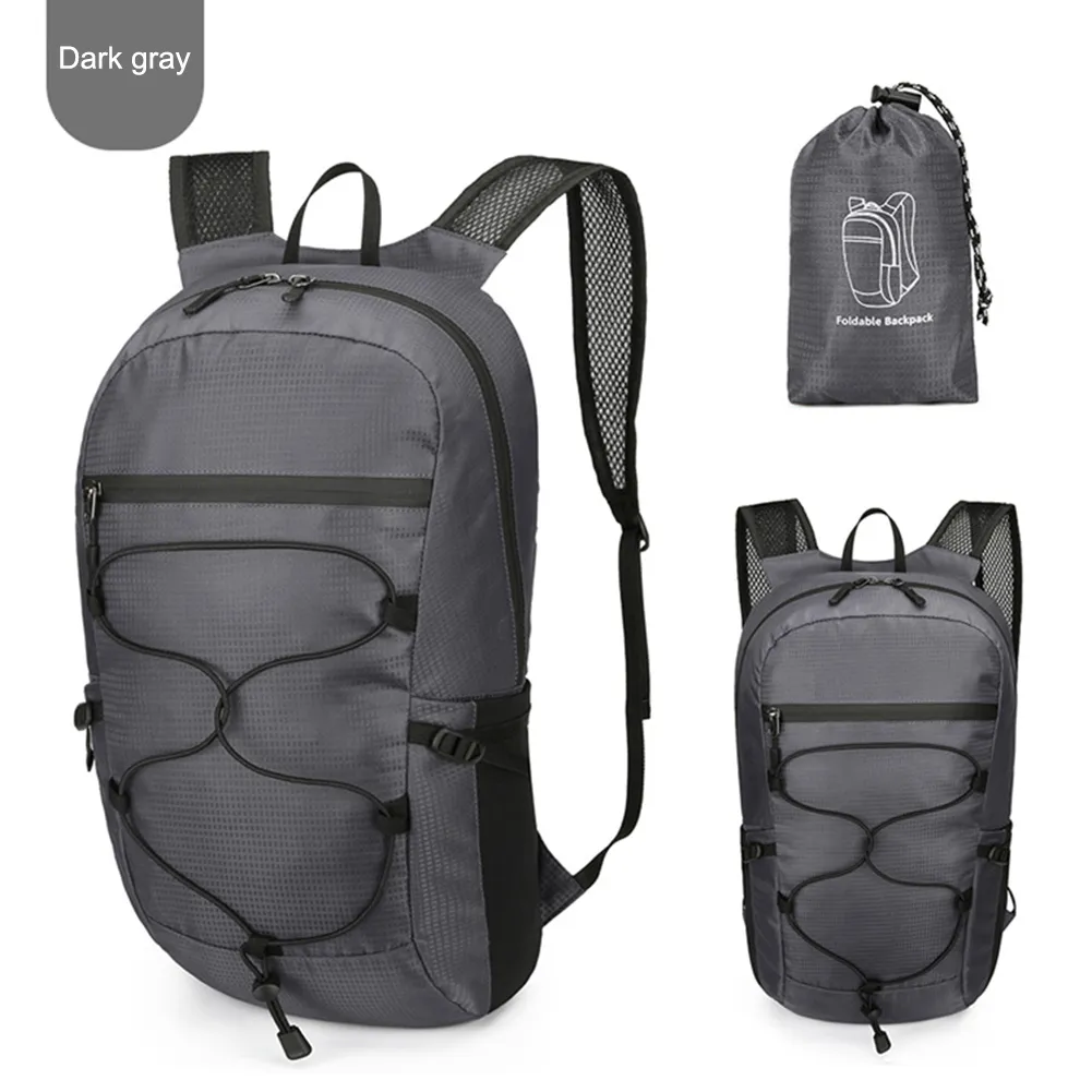 Zaino sportivo da esterno in nylon leggero e impermeabile, di grande capacità, per arrampicata, campeggio, escursionismo, pesca, viaggio._voghion.com