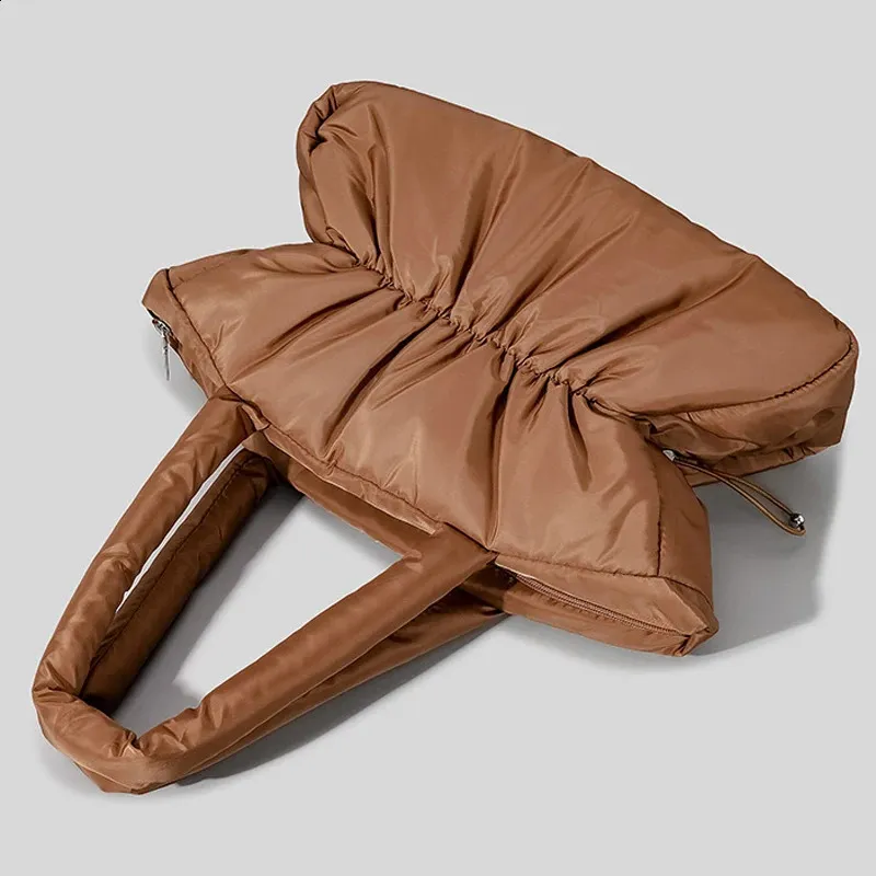 Damen Nylon Puffer Tasche Große Schultertasche Und Handtasche_voghion.com