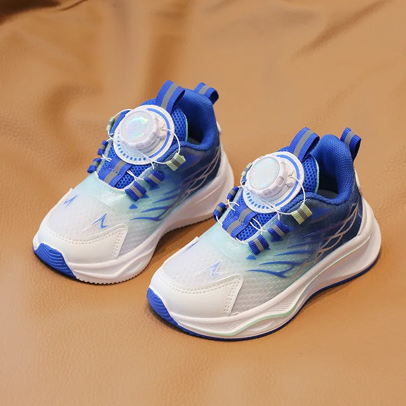 Kleinkind Sport Frühjahr Neue Junge Basketball Rotierenden Schnalle Kinder Cutefeet Mode Mädchen Licht Lauf Trainer Schuhe Größen 21_voghion.com