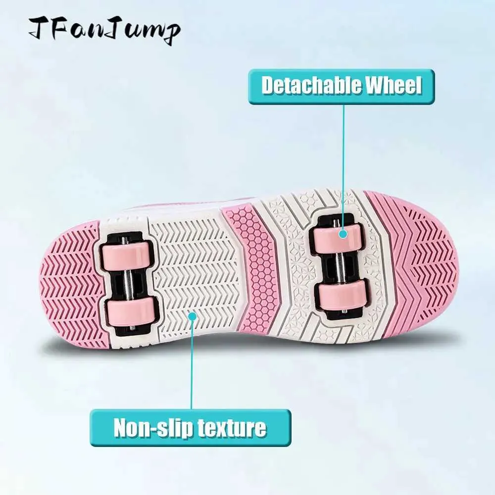 Ine Skates Roller Skate Snickers With Wheels Children Rollerskates Fashion Outdoor Sports Shoes Girls Boys Gifts For s_voghion.com