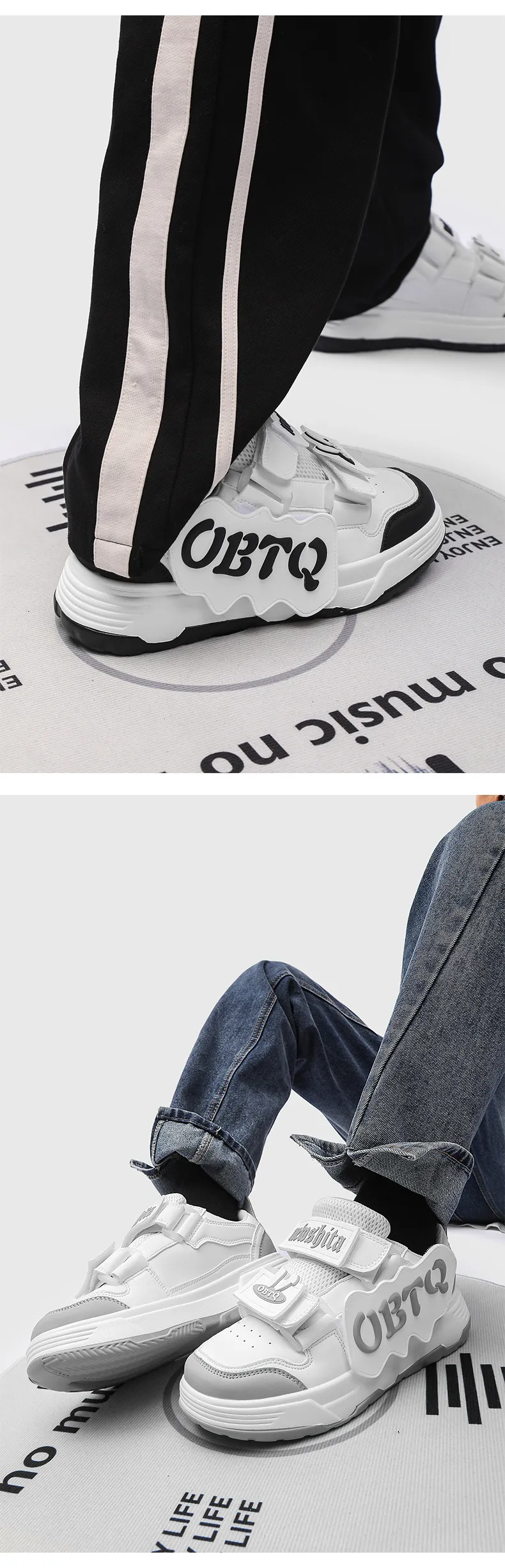 Thick Oled Round Toe Hock-aborbing Flat Are Comfortable Oft Caual Retro Trendy Veratile And Fahionable Board_voghion.com