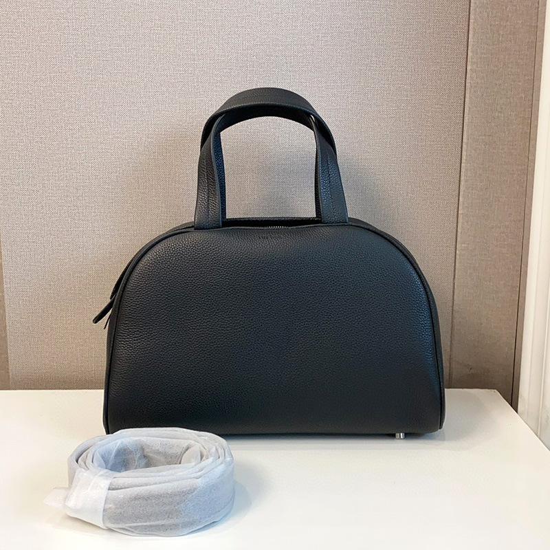 The * row New Cowhide Shopping Lunch Box Underarm Bag, Advanced and Minimalist Sofia, One Shoulder Crossbody Leather_voghion.com