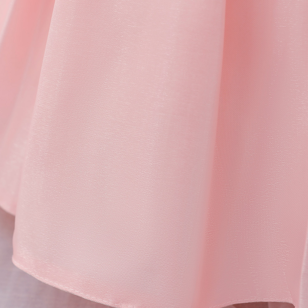 Mère et enfants filles européennes et américaines s'habillent robe de princesse robe à manches bouffantes pour bébé robe de baptême pour bébé d'un an_voghion.com