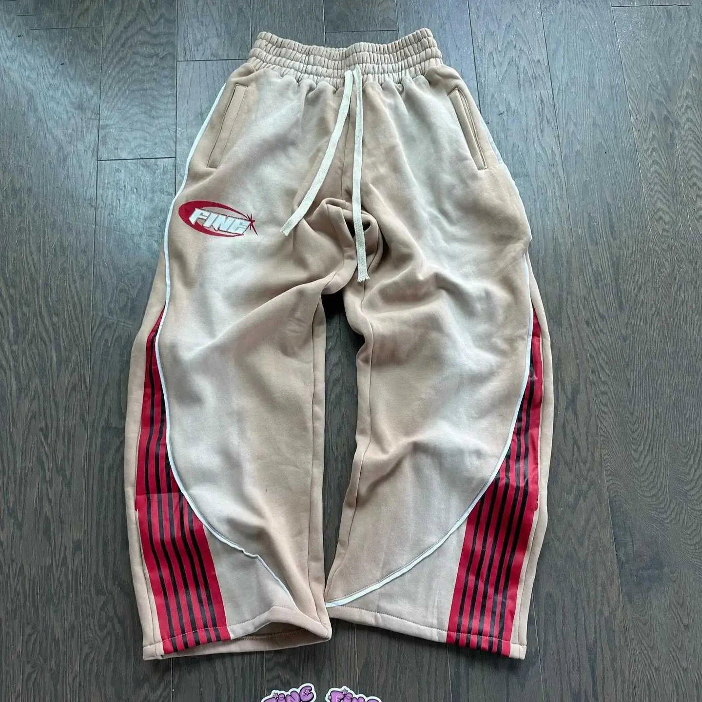 Y2k Fashion Stripes Pants New Vintage Haruku Hip Hop Men Women Jogger Drawstring Sweatpants Oversize Cargo Trousers_voghion.com