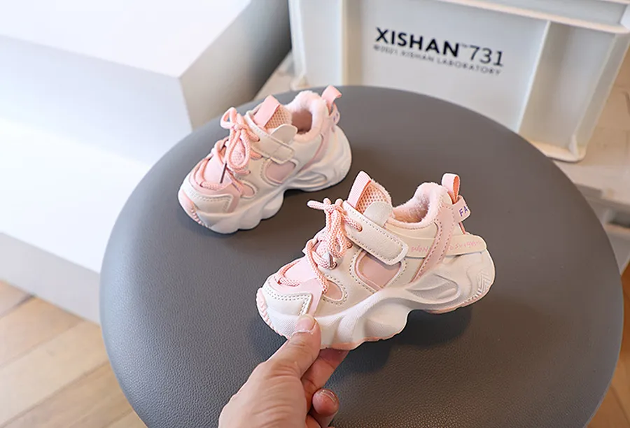 Baby Toddler Winter For Boys Girls Warm Little Kids Enfant Casual Sneakers Non-slip Happysteps Children Sport Shoes_desvips.com