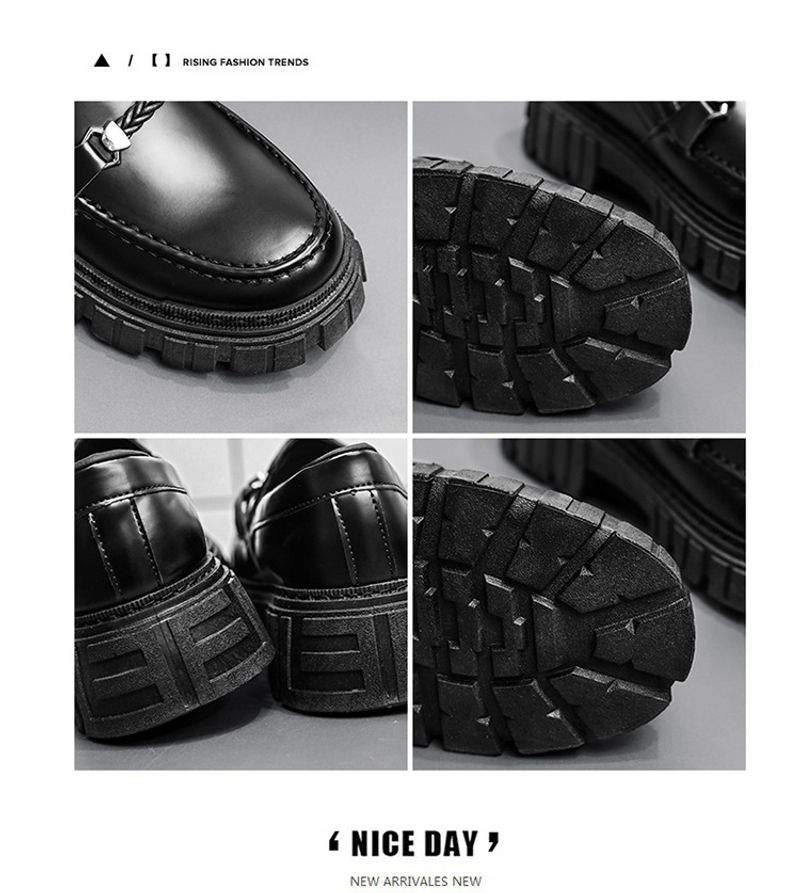 Scarpe in pelle in stile britannico per uomo autunno 2022_voghion.com