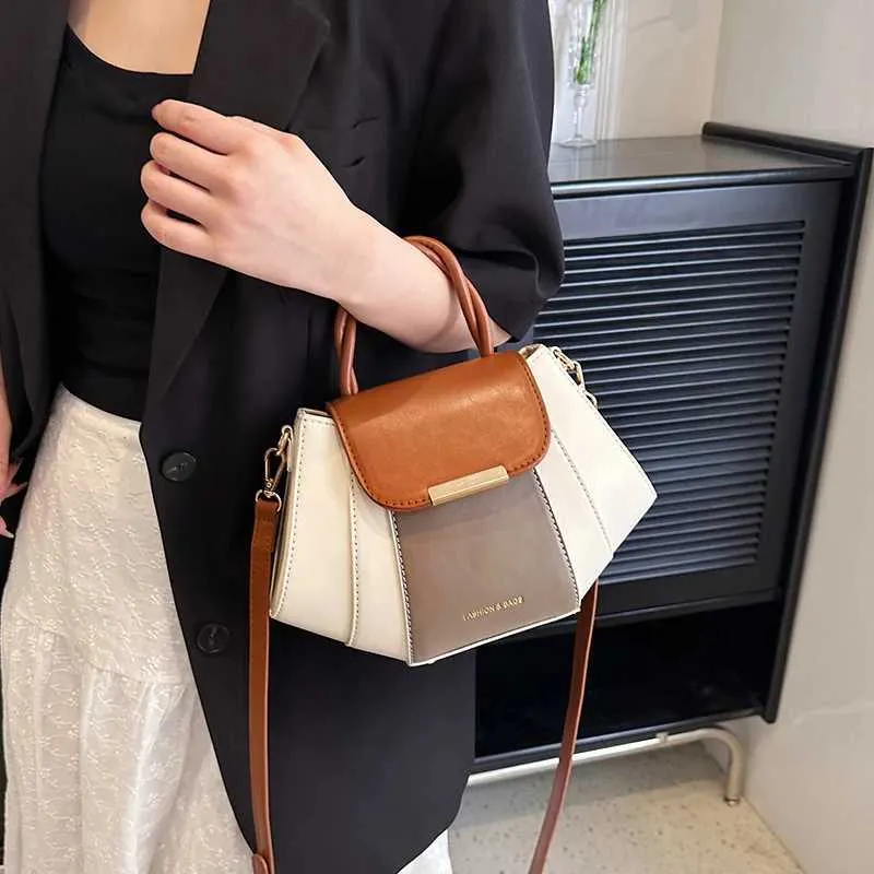 High Quality Soft Leather Handbag Women Purses Female Designer Patchwork Ladies Shoulder Crossbody Bag Sac A Main_voghion.com