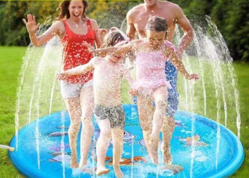 New Letter Mat For Children's Summer Oversized Lawn Mat, Outdoor Play Water Spray Toy, Portable_voghion.com