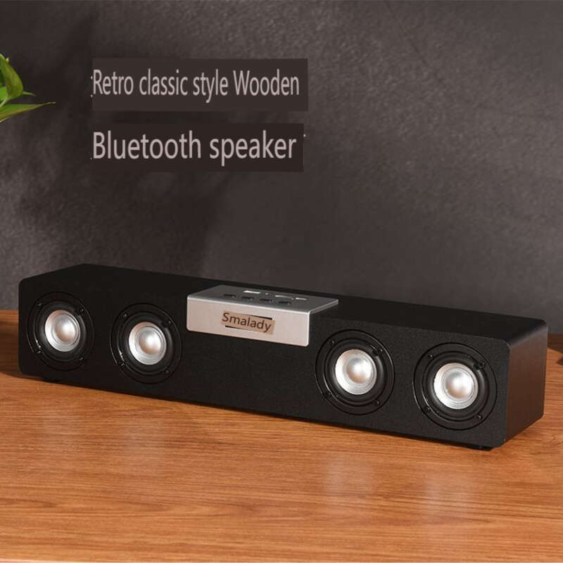 Kabelloser Bluetooth-Lautsprecher aus Holz, Plug-in-USB-Flash-Laufwerk, starker Bass-TV, Sound_voghion.com
