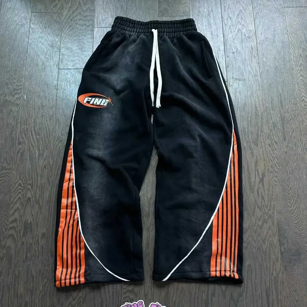 Y2k Fashion Stripes Pants New Vintage Haruku Hip Hop Men Women Jogger Drawstring Sweatpants Oversize Cargo Trousers_voghion.com