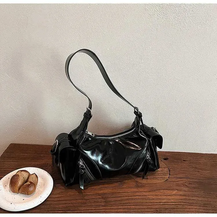 Strukturiertes Damen Schultertasche Aus Pu Leder Umhängetasche_voghion.com