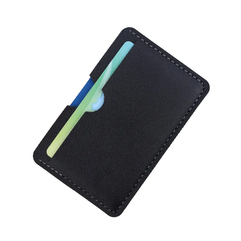 Portafoglio da uomo in pelle PU, ultra sottile, con 3 scomparti, per carte di credito, monete e carte di credito._voghion.com