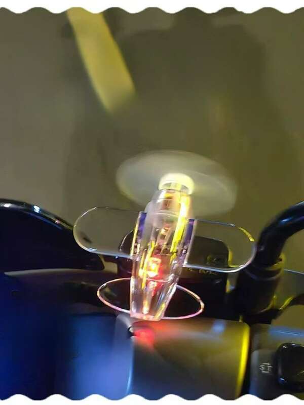 Electric Bike Decoration Glowing Small Airplane Ornament Cute Cartoon Milk Dragon Motorcycle Electric Scooter Wind_voghion.com