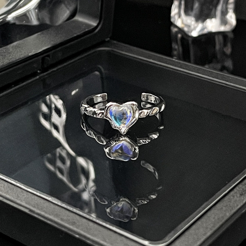 Minimalist Design with Moonlight Stone, Fashionable Open for Women's Instagram, Cool Sweet Style, Personalized and_voghion.com