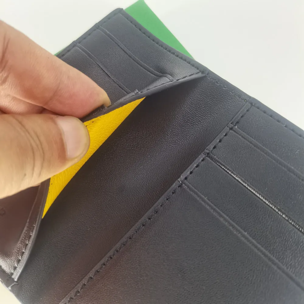 Klassischer Herren- und Damen-Doppelfalt-Kreditkartenhalter, modischer Mini-Designer-Bankkartenhalter, kleine Brieftasche, schlanke Brieftaschen mit Box_voghion.com