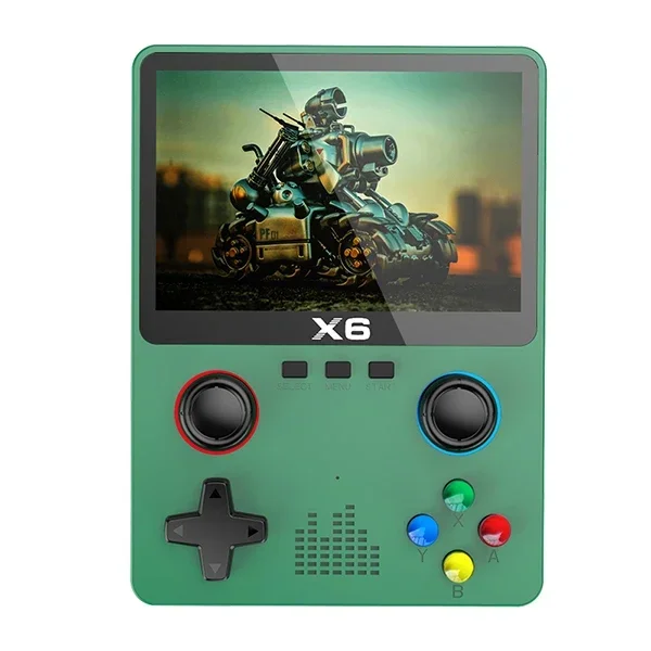 X6 Retro vaizdo konsolė 3,5/4 '' IPS ekranas Nešiojamas delninis žaidimų grotuvas 10 000+ klasikinių žaidimų vaikams Dovanos_voghion.com