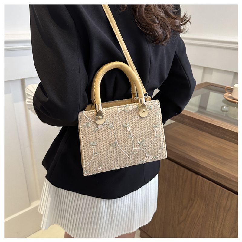 Neue Spitzenhandtasche Persönlichkeit, Trend, Mode, Umhängetasche mit einer Schulter, rustikaler Stil, Strandtasche aus_voghion.com