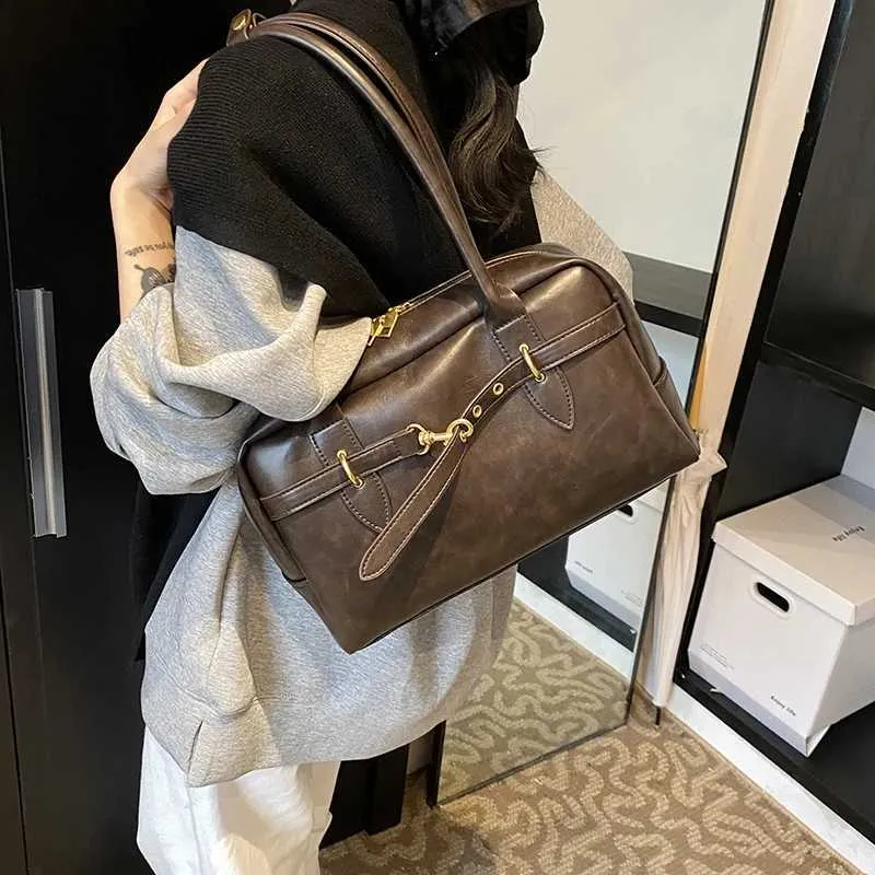 Pu lederen schoudertas dames koreaanse crossbody handtas stijl_voghion.com