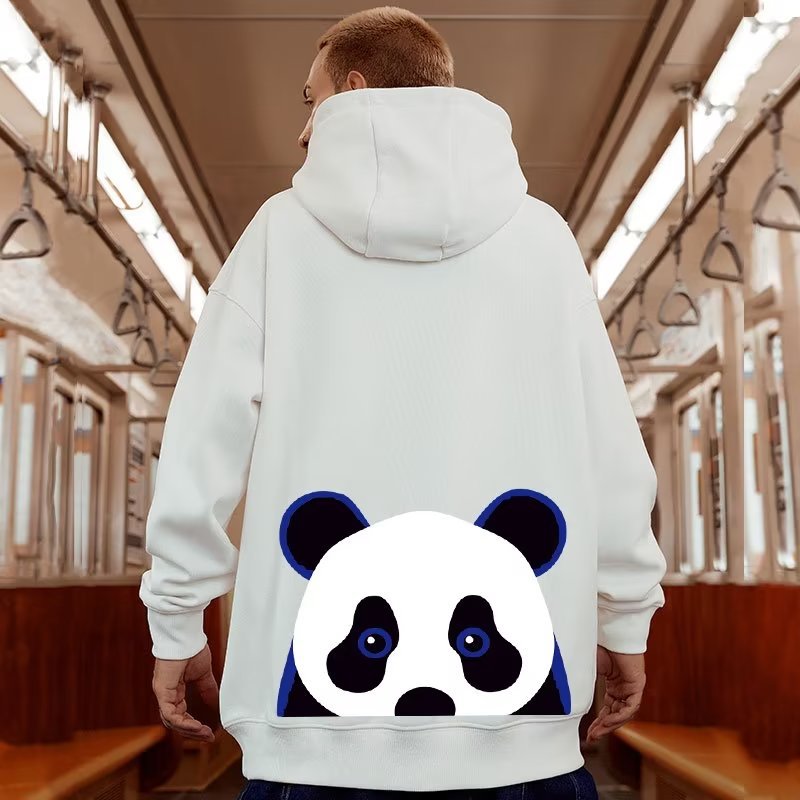 Men's Oversized Plush Hoodie For Autumn And Winter Thickened_voghion.com