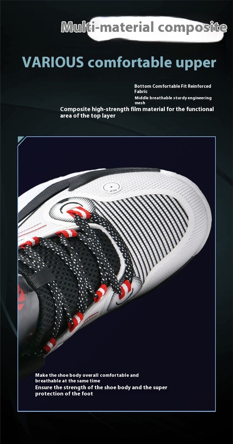 Air cushion high top basketball shoes men's mesh breathable professional training game sneakers trend_voghion.com