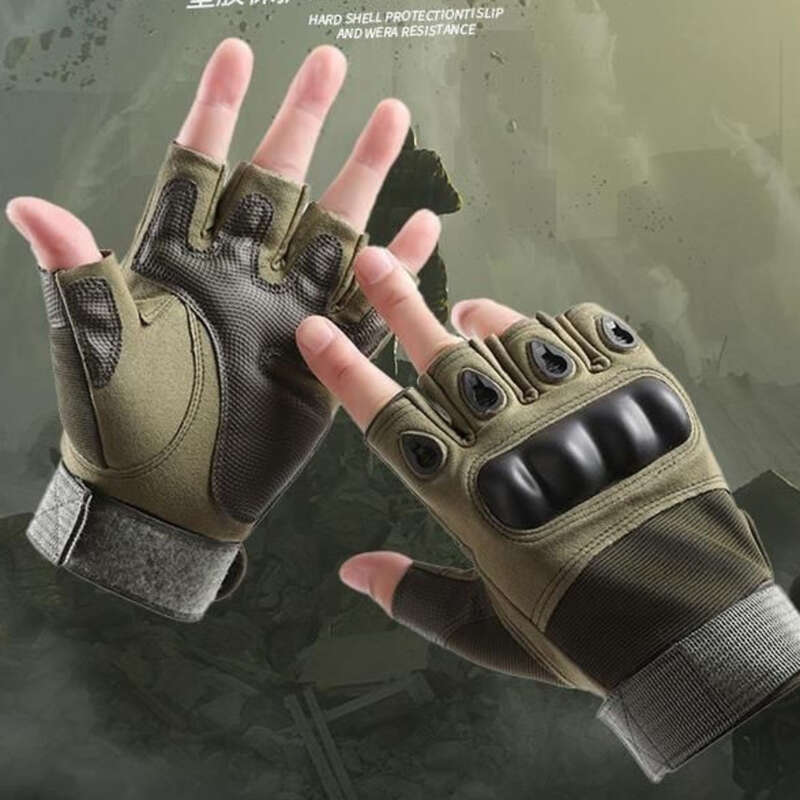 【Zacht en duurzaam】 Navy SEAL Tactical Handschoenen Black Hawk Half Finger Ademend Buitensporten Antislip Slijtvast_voghion.com