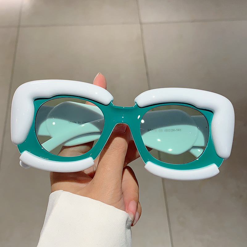 Stylish Y2k Hip-hop Sunglasses For Men Bubble Cloud Patchwork Design_voghion.com