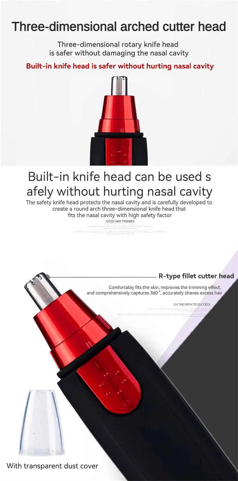Mini Portable Ear/Nose Trimmer - Waterproof, Safe & Easy Clean_voghion.com