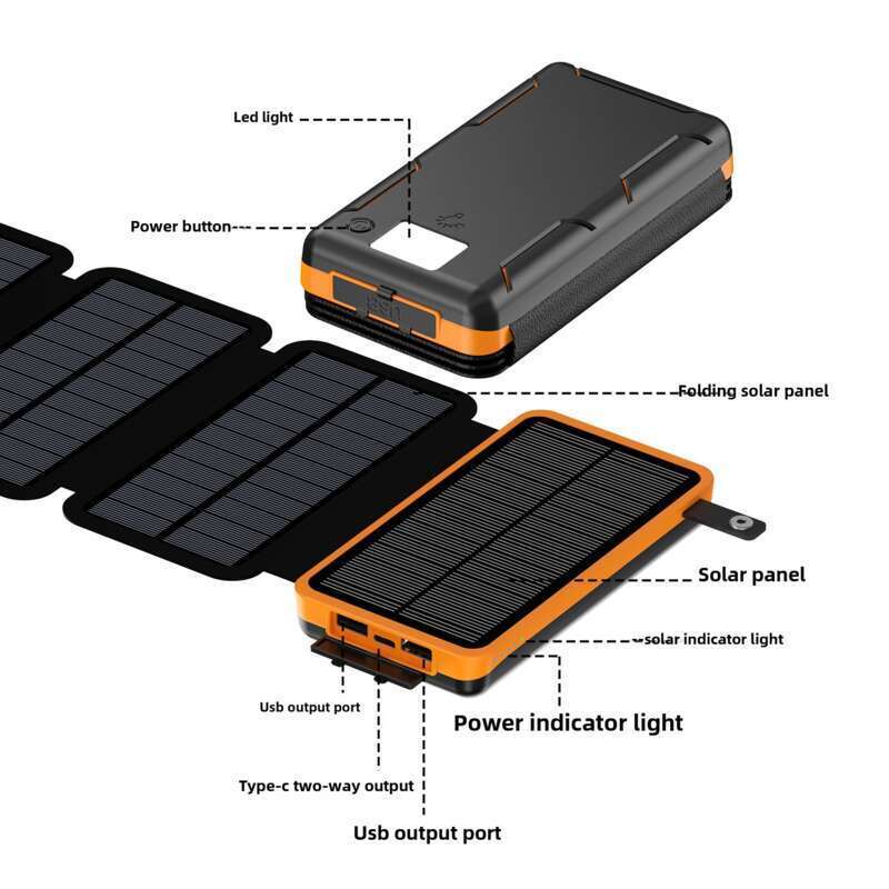 Naujas nešiojamas saulės energija varomas įrenginys su 25000 mAh talpos baterija ir greito įkrovimo lauko maitinimo šaltiniu_voghion.com
