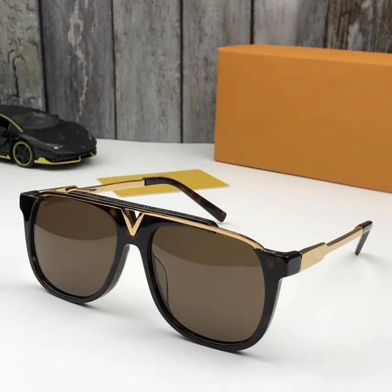 Occhiali da sole uomo designer stile retrò vintage oro_voghion.com