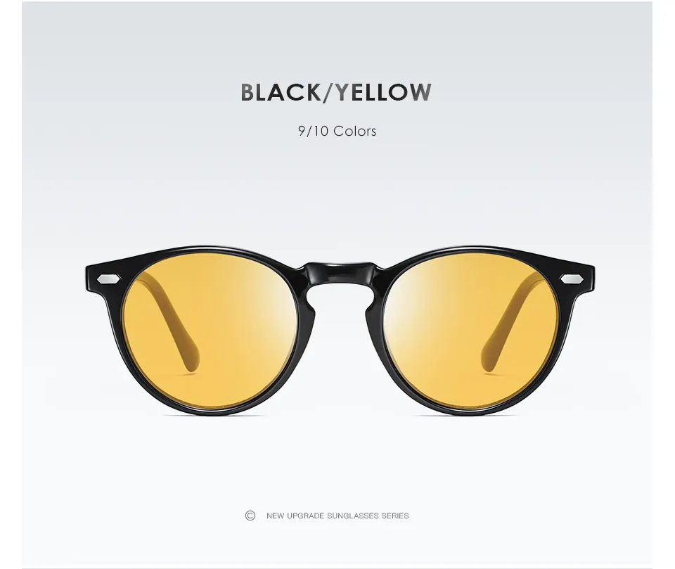 Wholale-Fashion Round Polarized Sunglass For Men And Women Dign Round Sun Glass Vintage Driving Outdoor_voghion.com