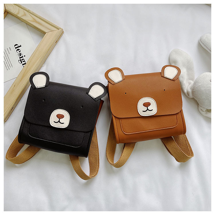 ins nuova borsa per bambini moda versione coreana retrò simpatico orso zaino asilo zaino per bambini_voghion.com