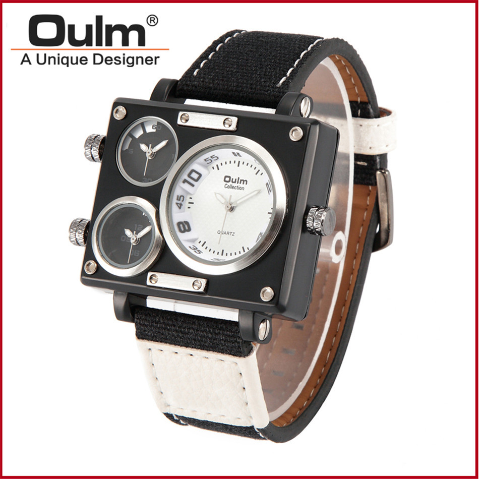 OULM Ou Lei Mechanism Quartz Men's Belt Brand Sport Watch_voghion.com