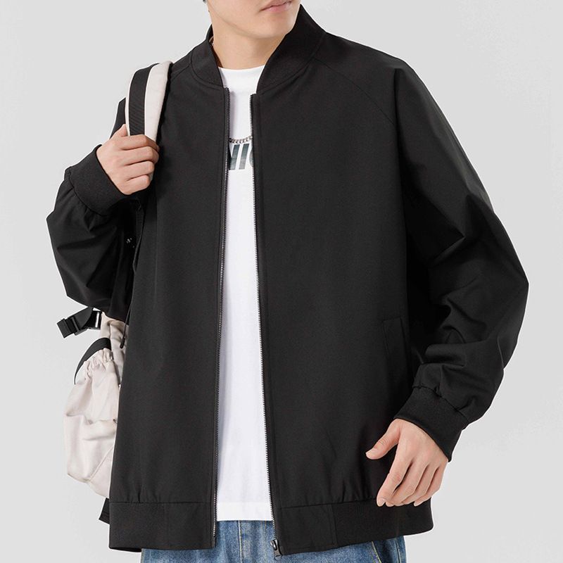 Herren Frühling Herbst neue koreanische Freizeitjacke für Männer mittleren Alters junges lockeres und einfaches_voghion.com