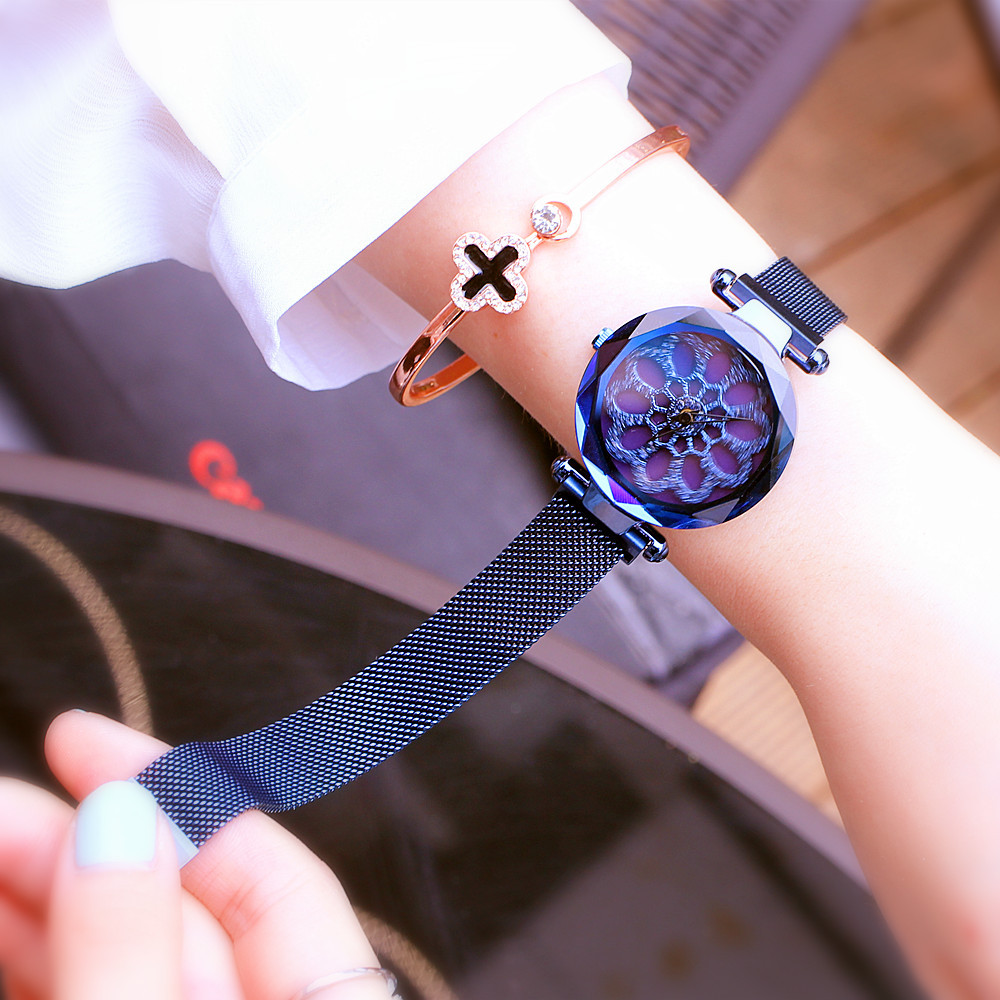 Set di diamanti da donna Counter Fashion, Times Come and Go, maglia magnetica con orologio marea_voghion.com