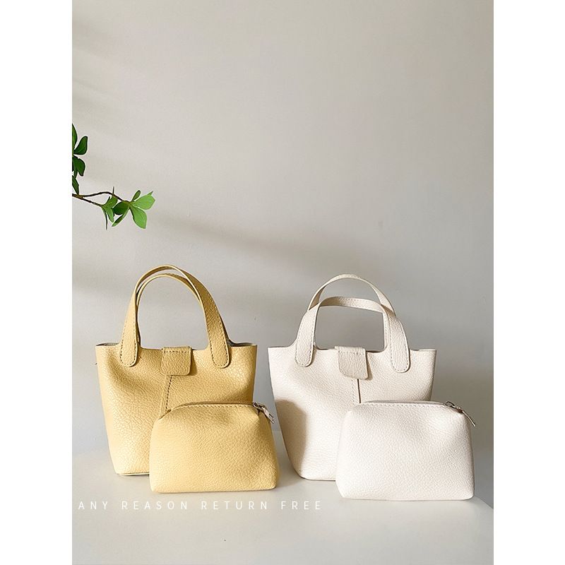 Taschen Damen Handtaschen aus weichem PU-Leder 2024 Sommer neuer Stil ins lässige Eimertasche vielseitige Umhängetasche_voghion.com