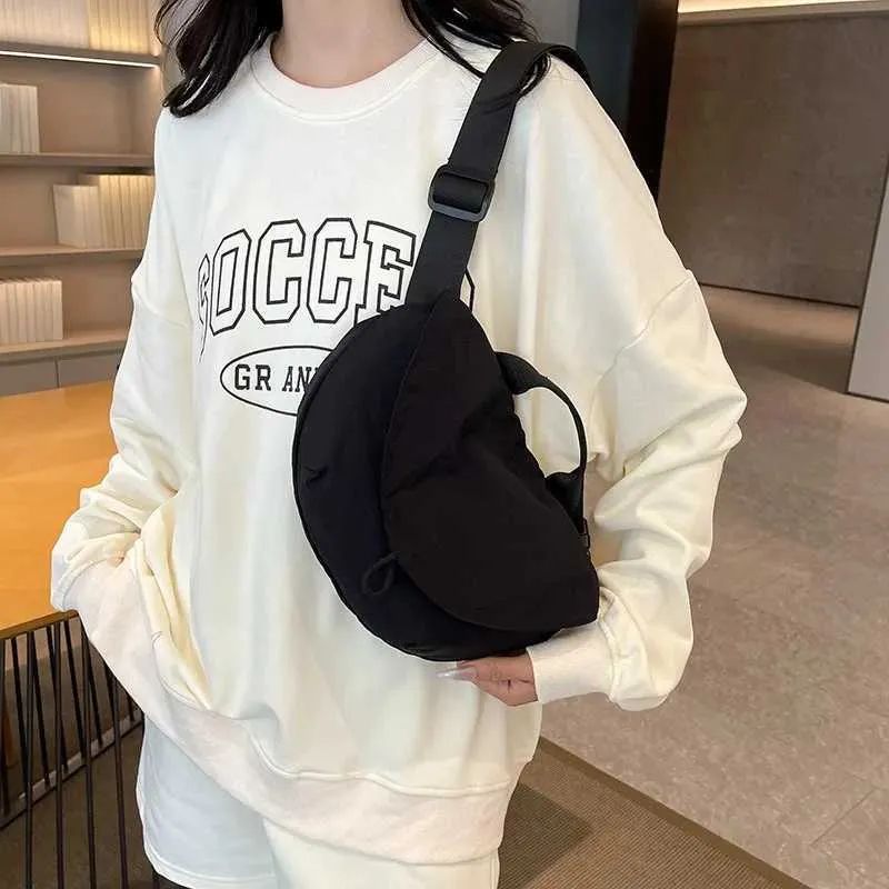 Borsa a tracolla elegante da donna borsa spalla e marsupio nylon_voghion.com