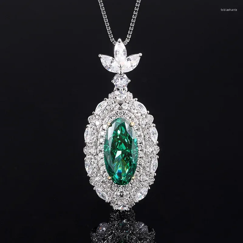 Ketten S SIER High Carbon Diamond Grade Jade Damen Anhänger Halskette 8 16 Schmuck Hochzeit_voghion.com